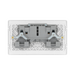 Additional view 6 of BG Evolve Brushed Steel Double Socket