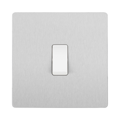 BG Evolve Brushed Steel 20A Double Pole Switch PCDBS30W