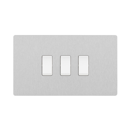 BG Evolve Brushed Steel 3G Intermediate Combination Switch