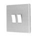 Additional view 13 of BG Evolve Brushed Steel 2G 2W Light Switch