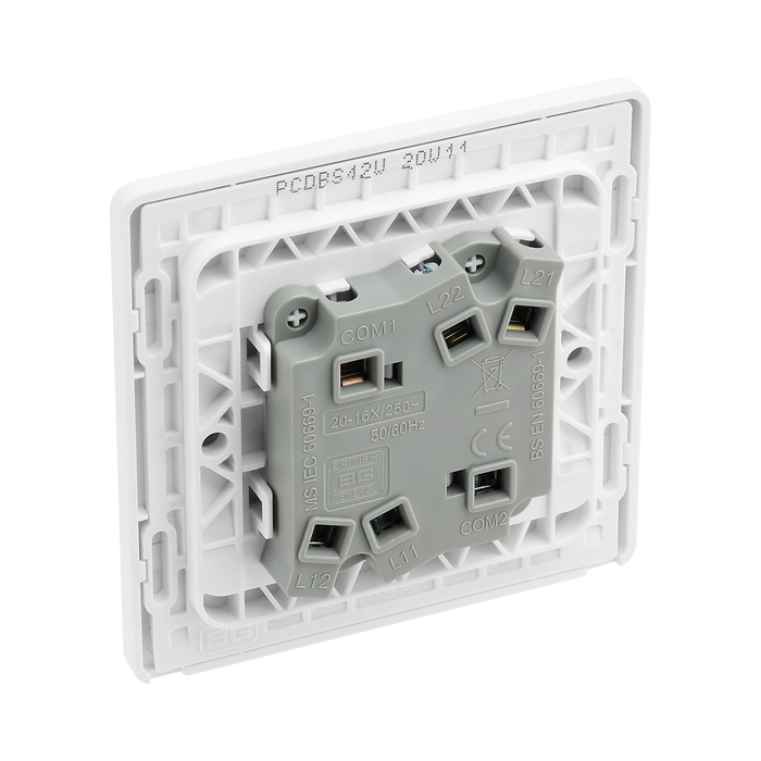 Additional view 5 of BG Evolve Brushed Steel 2G 2W Light Switch