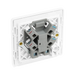 Additional view 5 of BG Evolve Brushed Steel 13A Unswitched Spur with LED and Flex Outlet