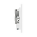 Additional view 7 of BG Evolve Brushed Steel 13A Unswitched Spur with LED and Flex Outlet