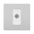 BG Evolve Brushed Steel Co-axial Socket PCDBS60W