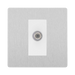 BG Evolve Brushed Steel Satellite Socket PCDBS61W