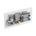 Additional view 5 of BG Evolve Brushed Steel 45A Cooker Switch with double pole switch and LED
