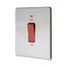 Additional view 14 of BG Evolve Brushed Steel 45A double pole switch with LED