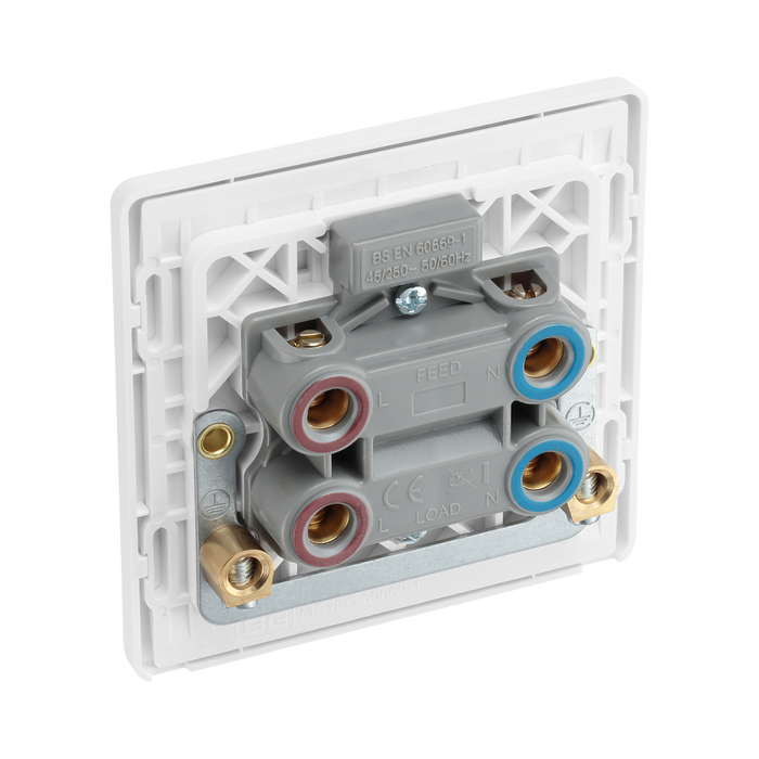 Additional view 5 of BG Evolve Brushed Steel 45A double pole switch with LED