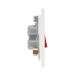 Additional view 7 of BG Evolve Brushed Steel 45A double pole switch with LED