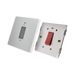 Additional view 8 of BG Evolve Brushed Steel 45A double pole switch with LED