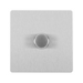 BG Evolve Brushed Steel 1G Dimmer Switch PCDBS81W – front view