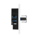 BG Evolve Brushed Steel 1G Dimmer Switch PCDBS81W – side view