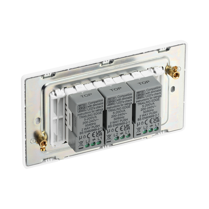 Additional view 5 of BG Evolve Brushed Steel 3G Dimmer Switch