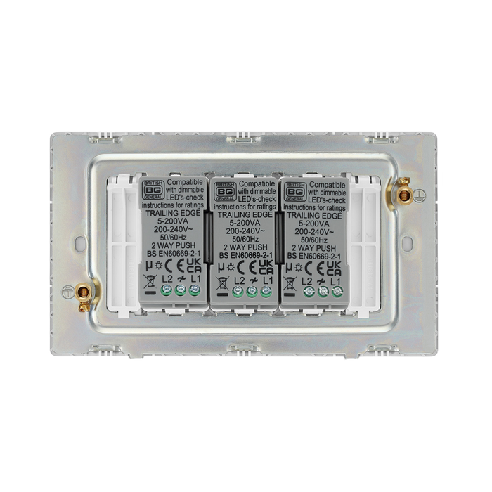 Additional view 6 of BG Evolve Brushed Steel 3G Dimmer Switch