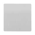 BG Evolve Brushed Steel Single Blank Plate PCDBS94W