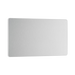 Front view of BG Evolve Brushed Steel Double Blank Plate