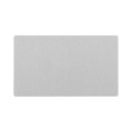 Angled view of BG Evolve Brushed Steel Double Blank Plate