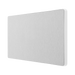Rear view of BG Evolve Brushed Steel Double Blank Plate
