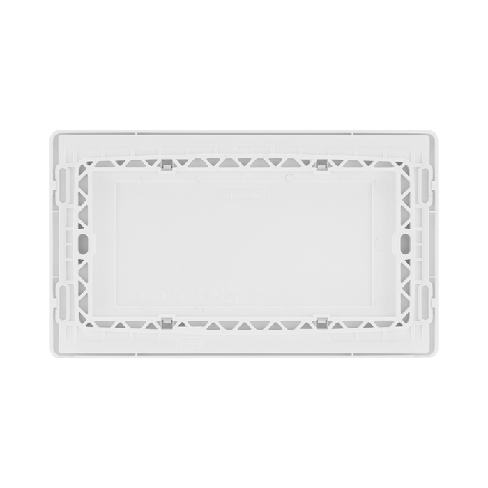 Additional view 6 of BG Evolve Brushed Steel Double Blank Plate
