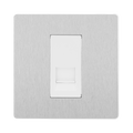 BG Evolve Brushed Steel Master Telephone Socket PCDBSBTM1W