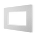 Rear view of BG Evolve Brushed Steel 4G Euro Module Plate