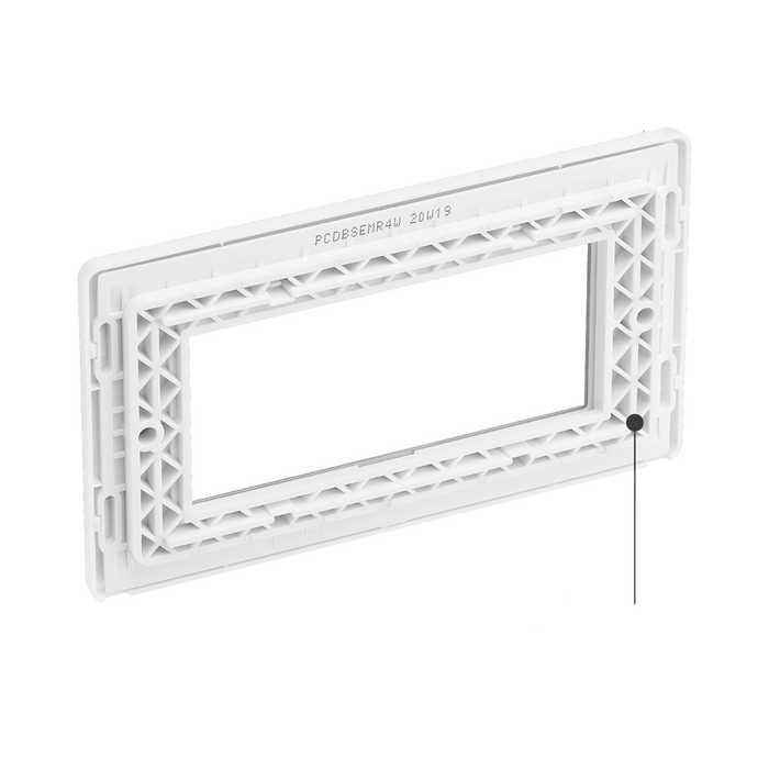 Additional view 9 of BG Evolve Brushed Steel 4G Euro Module Plate