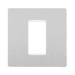 BG Evolve Brushed Steel 1G Euro Module Plate PCDBSEMS1W