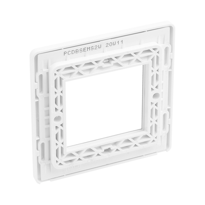 Additional view 5 of BG Evolve Brushed Steel 2G Euro Module Plate