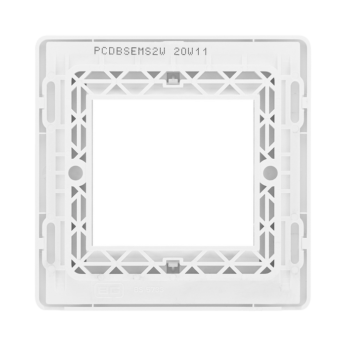 Additional view 6 of BG Evolve Brushed Steel 2G Euro Module Plate