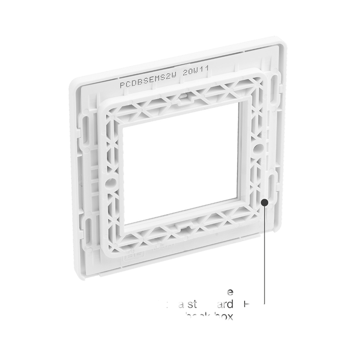 Additional view 9 of BG Evolve Brushed Steel 2G Euro Module Plate