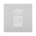 BG Evolve Brushed Steel RJ45 Cat6 Data Outlet PCDBSRJ4516W
