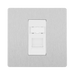 Angled view of BG Evolve Brushed Steel RJ45 Cat5E Data Outlet