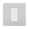 BG Evolve Brushed Steel 1G  Master Touch Dimmer Switch PCDBSTDM1W
