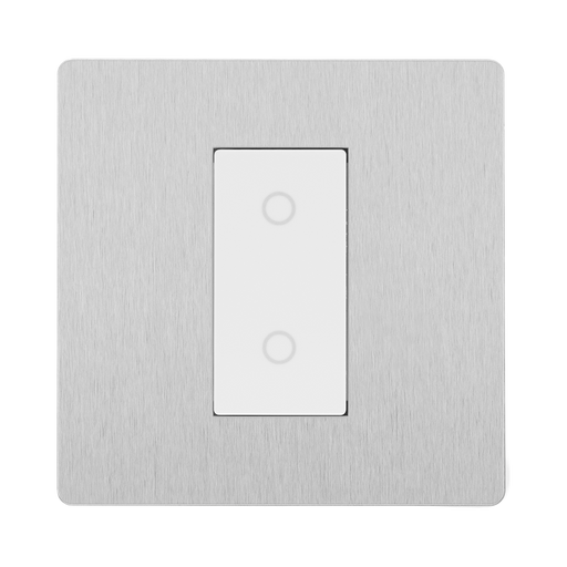 BG Evolve Brushed Steel 1G  Master Touch Dimmer Switch PCDBSTDM1W
