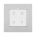 BG Evolve Brushed Steel 2G Master Touch Dimmer Switch PCDBSTDM2W