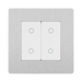BG Evolve Brushed Steel 2G Secondary Touch Dimmer Switch PCDBSTDS2W