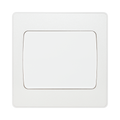 BG Evolve Pearl White 1G 2W Wide Rocker Light Switch PCDCL12WW