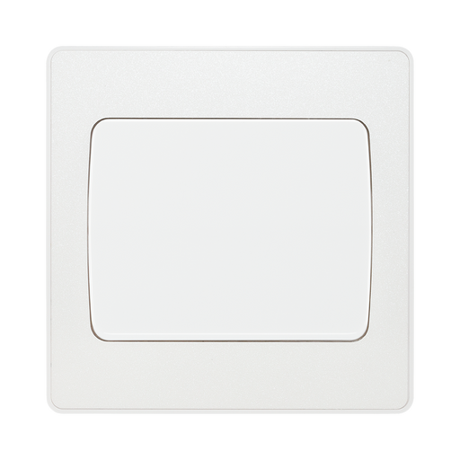 BG Evolve Pearl White 1G 2W Wide Rocker Light Switch PCDCL12WW