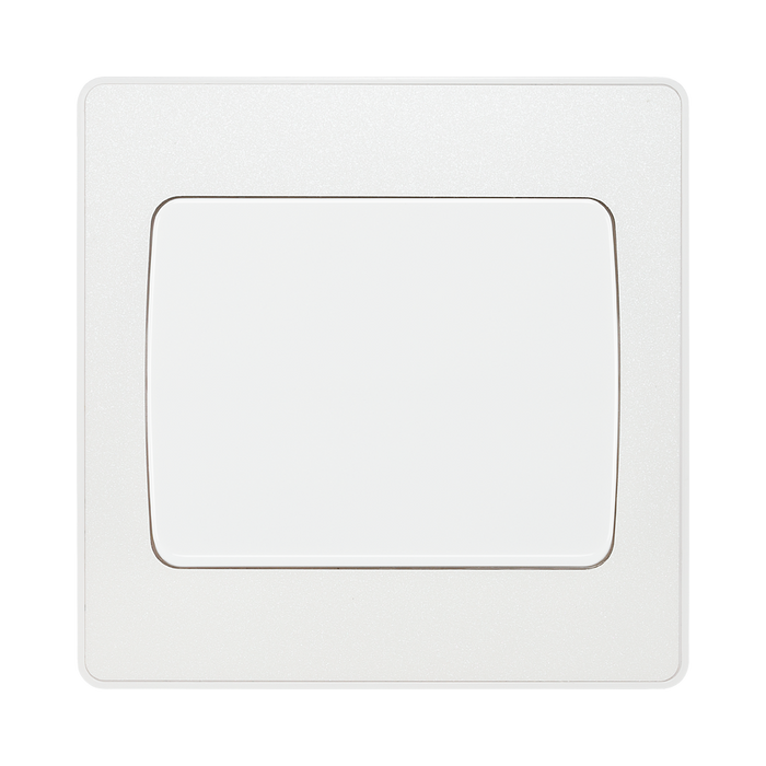 BG Evolve Pearl White 1G 2W Wide Rocker Light Switch PCDCL12WW