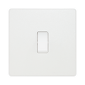 BG Evolve Pearl White 1G 2W Light Switch PCDCL12W