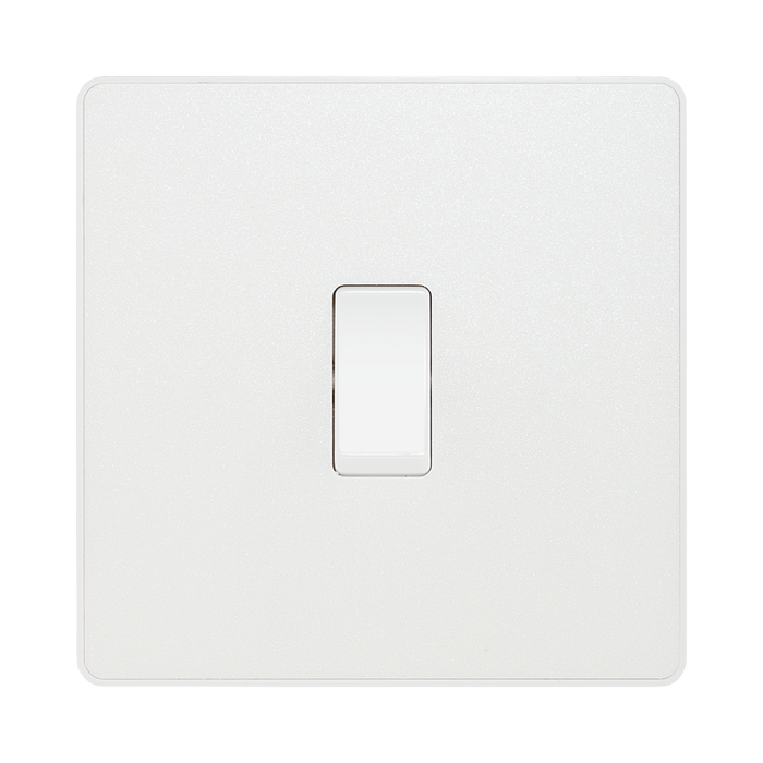 BG Evolve Pearl White 1G 2W Light Switch PCDCL12W