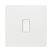 BG Evolve Pearl White 1G 2W Light Switch PCDCL12W
