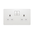 BG Evolve Pearl White 13A Double Socket PCDCL22W