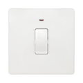 BG Evolve Pearl White 20A Double Pole Switch with LED PCDCL31W