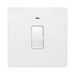 BG Evolve Pearl White 20A Double Pole Switch with LED PCDCL31W