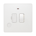 BG Evolve Pearl White 13A Switched Spur with LED and Flex Outlet PCDCL52W