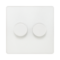 BG Evolve Pearl White 2G Dimmer Switch PCDCL82W