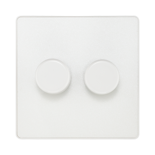 BG Evolve Pearl White 2G Dimmer Switch PCDCL82W