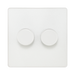 BG Evolve Pearl White 2G Dimmer Switch PCDCL82W