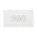 BG Evolve Pearl White 3G Dimmer Switch PCDCL83W – front view